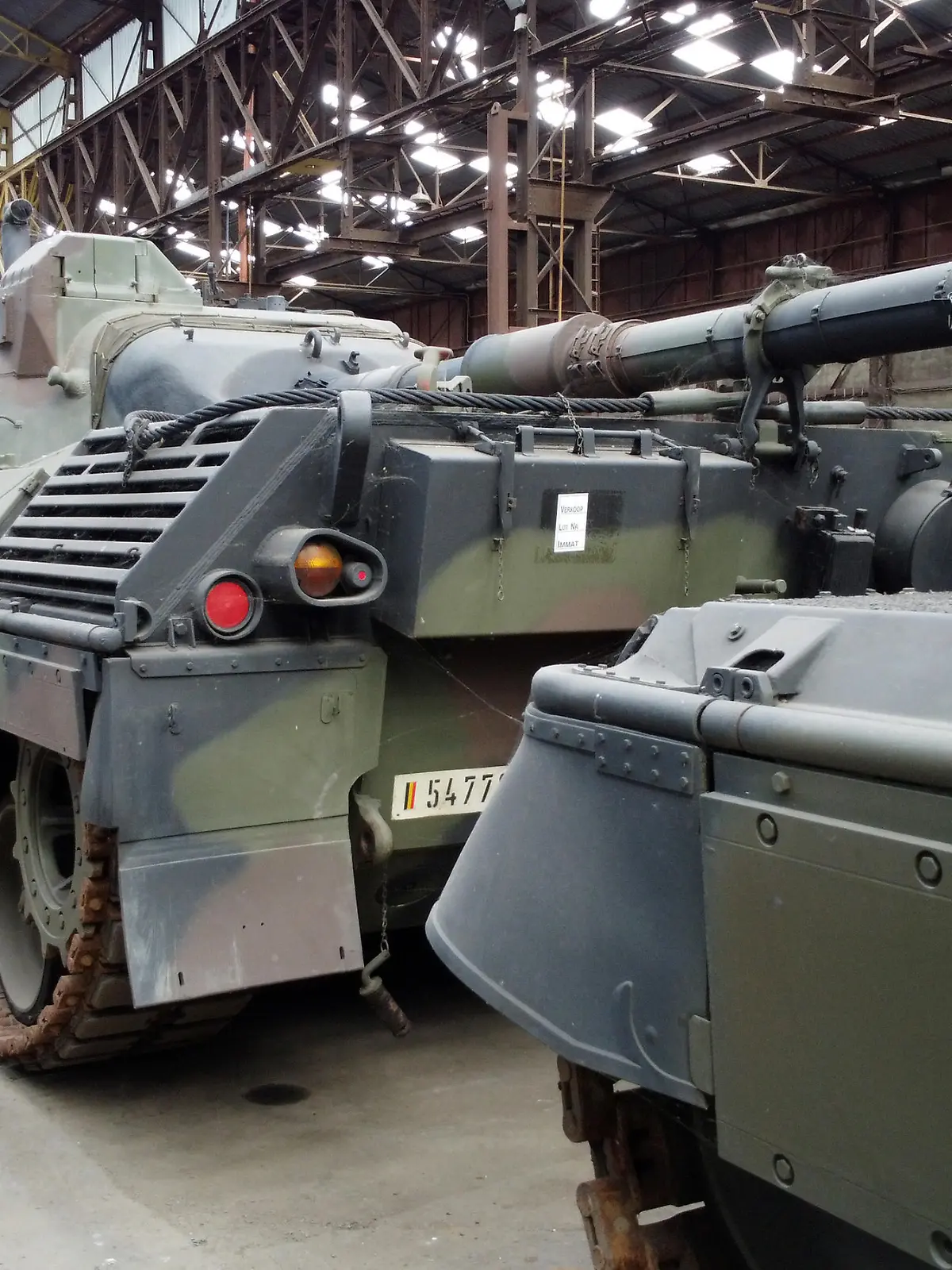 TOURNAI, BELGIUM - FEBRUARY 02: German-made Leopard 1 tanks, which were removed from the Belgian army's inventory years ago and sold to a defense industry company are seen at a warehouse in Tournai, Belgium on February 02, 2023. The Belgian government is considering buying back the tanks from the Belgian defense company OIP Land Systems at a "reasonable price" to send them to Ukraine, but has yet to succeed. Dursun Aydemir / Anadolu Agency