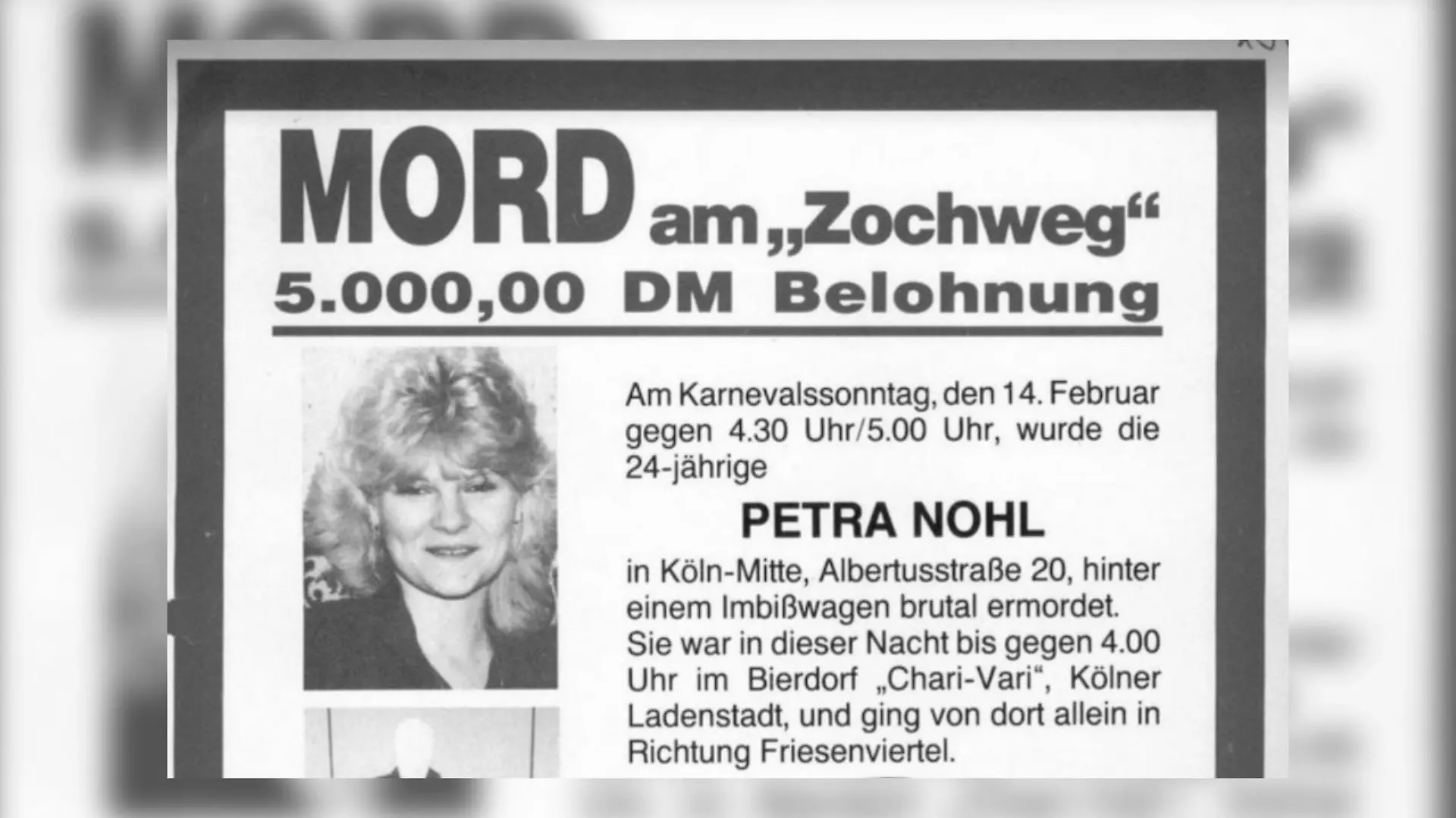 Die Kölner Polizei hat einen Tatverdächtigen im Cold Case Petra Nohl festgenommen