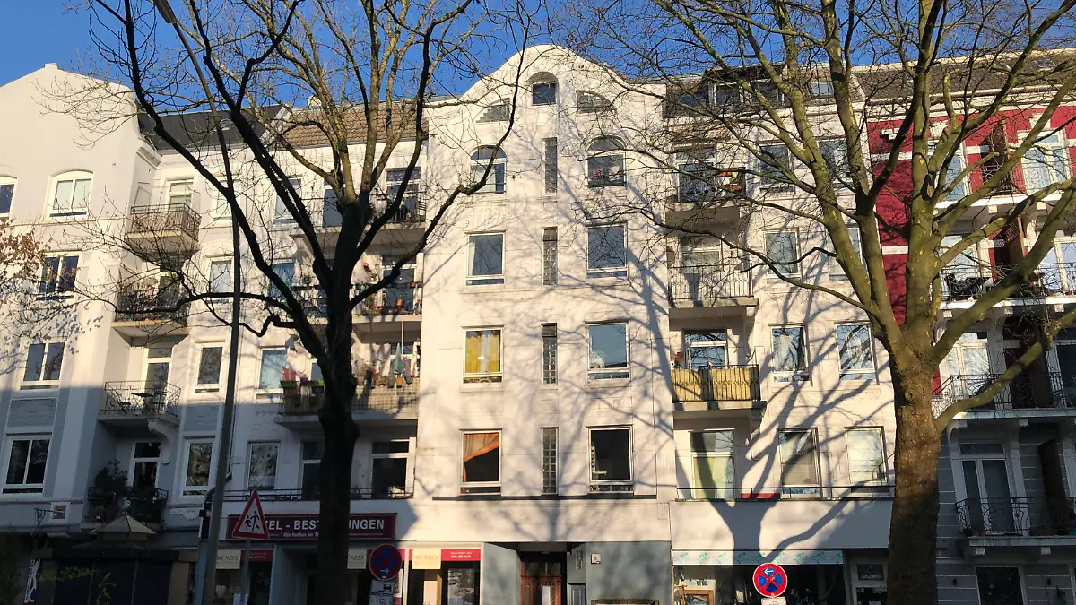 Dieses Haus in Hamburg-Eimsbüttel ist akut einsturzgefährdet.
