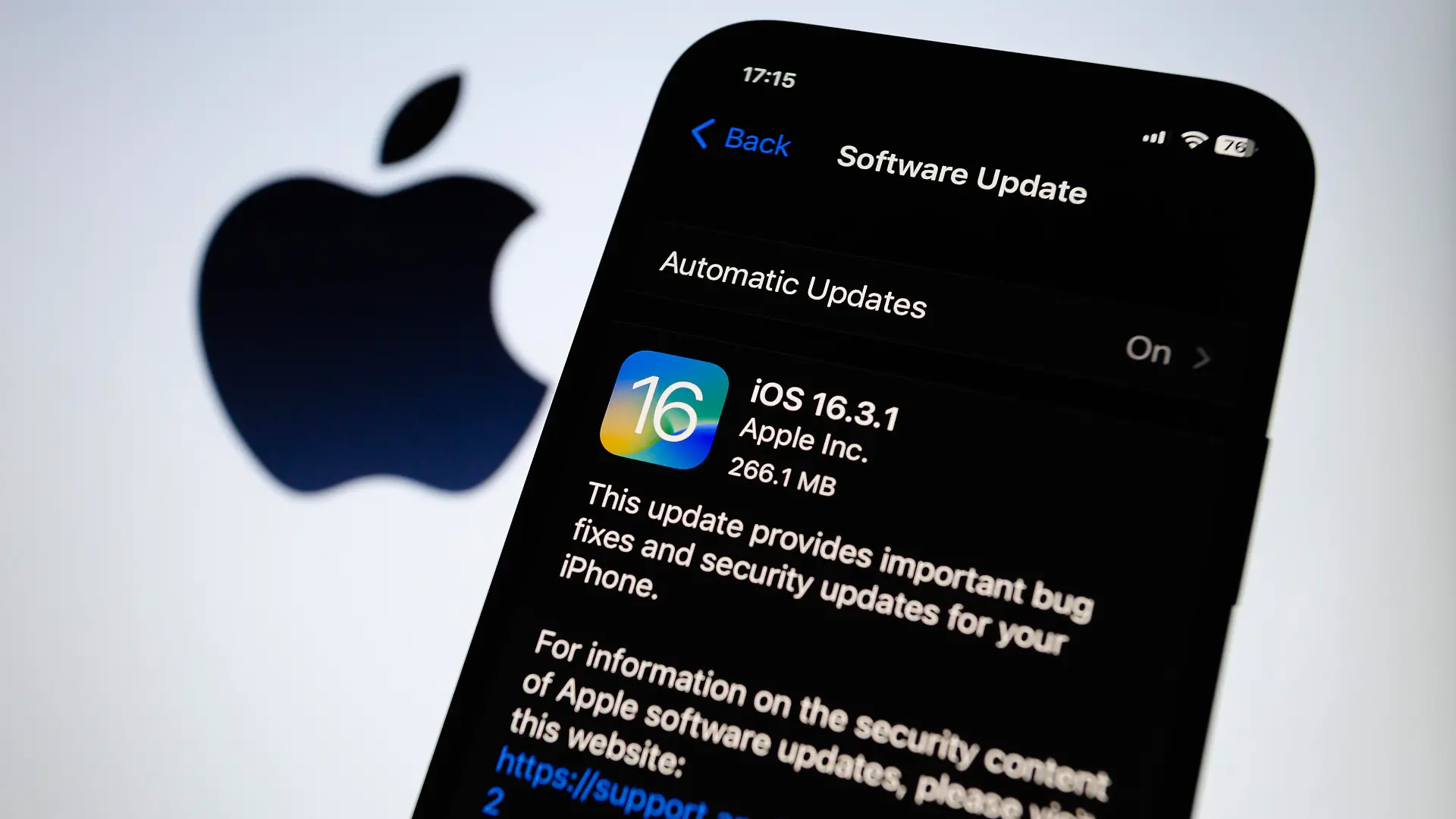 February 13, 2023, Asuncion, Paraguay: Apple releases iOS 16.3.1 on iPhone. The latest iOS update includes bug fixes and security updates that address issues with iCloud, Siri, Find My and crash detection. (Credit Image: © Andre M. Chang/ZUMA Press Wire