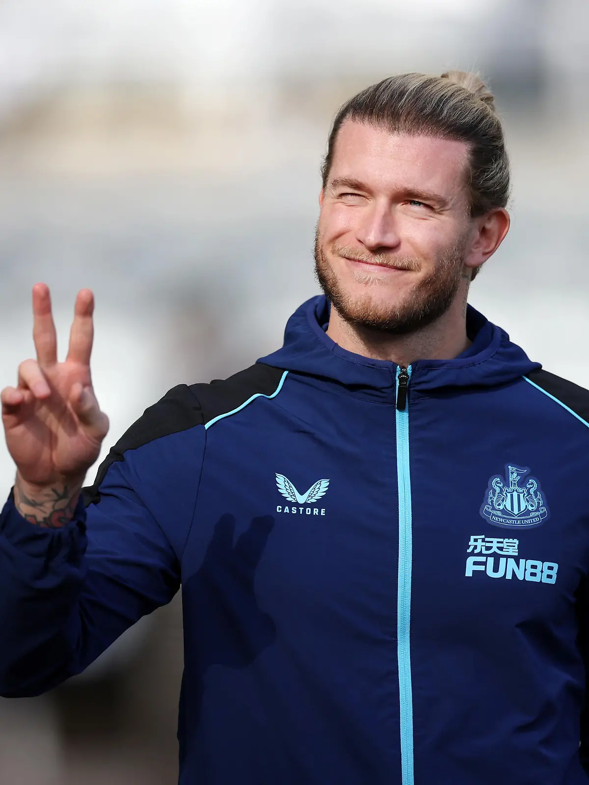 NEWCASTLE UPON TYNE, ENGLAND - OCTOBER 08: Loris Karius of Newcastle United arrives at the stadium prior to the Premier League match between Newcastle United and Brentford FC at St. James Park on October 08, 2022 in Newcastle upon Tyne, England. (Photo by Ian MacNicol/Getty Images)