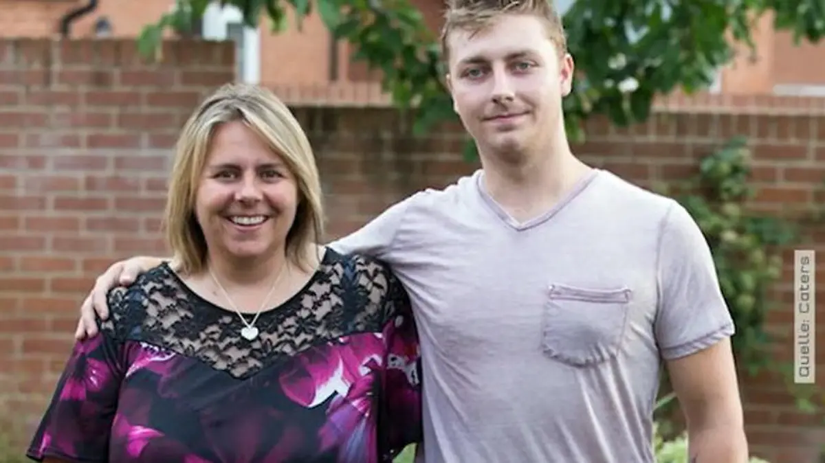 Mutter Christine mit ihrem Sohn Ryan.