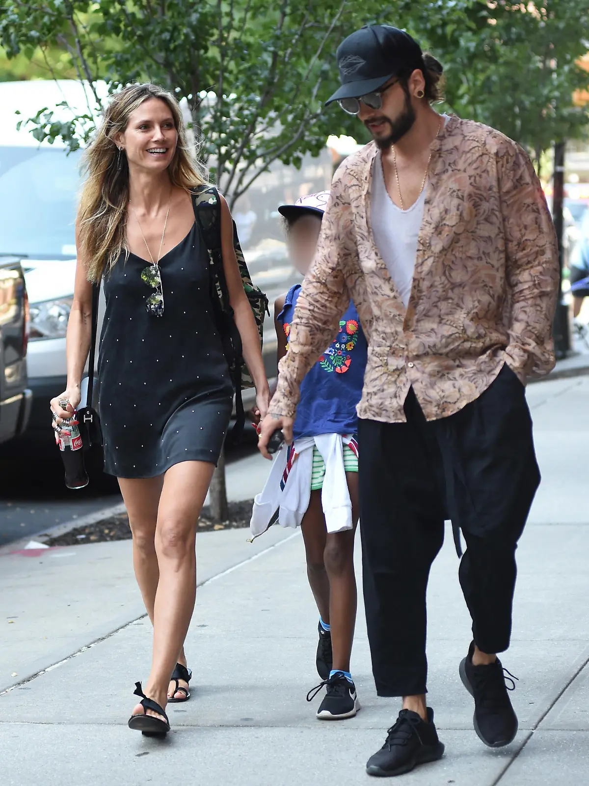 Heidi Klum im modischen Partnerlook mit Tom Kaulitz.