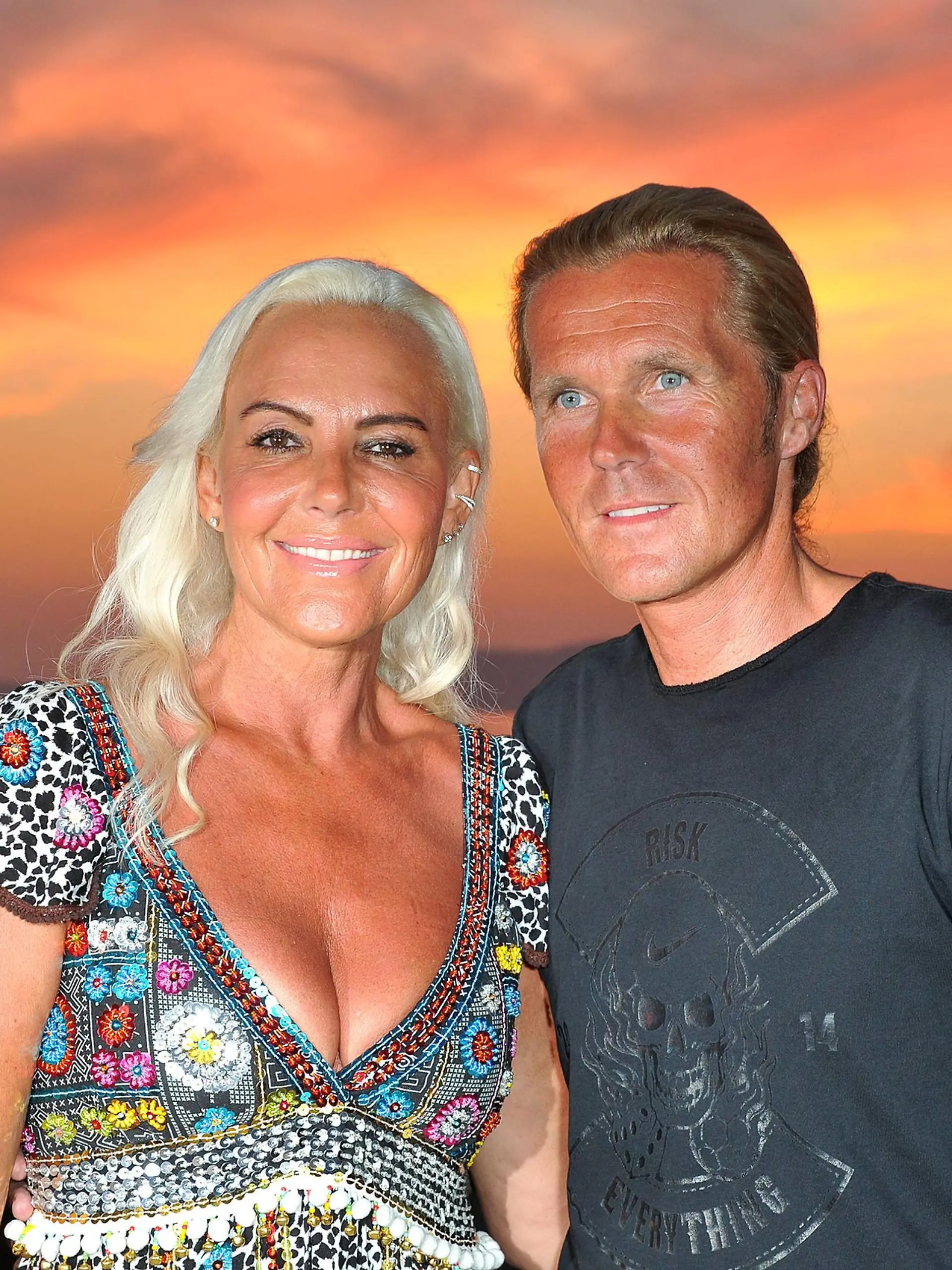Natascha Ochsenknecht und ihr Freund Oliver bei der Remus Lifestyle Night am 2.08.2018 im Llaut Palace Hotel in Palma auf Mallorca, Spanien Remus Lifestyle Night auf Mallorca, 2018 *** Natascha Ochsenknecht and her friend Oliver at the Remus Lifestyle Night on 2 08 2018 at the Llaut Palace Hotel in Palma on Mallorca Spain Remus Lifestyle Night on Mallorca 2018 PUBLICATIONxINxGERxSUIxAUTxONLY  