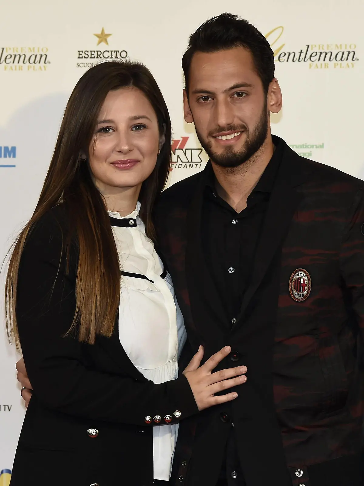 Db Milano 14/05/2018 - Premio Gentlemen Fair Play / foto Daniele Buffa/Image nella foto: Hakan Calhanoglu-Sinem Gundogdu PUBLICATIONxNOTxINxITA  