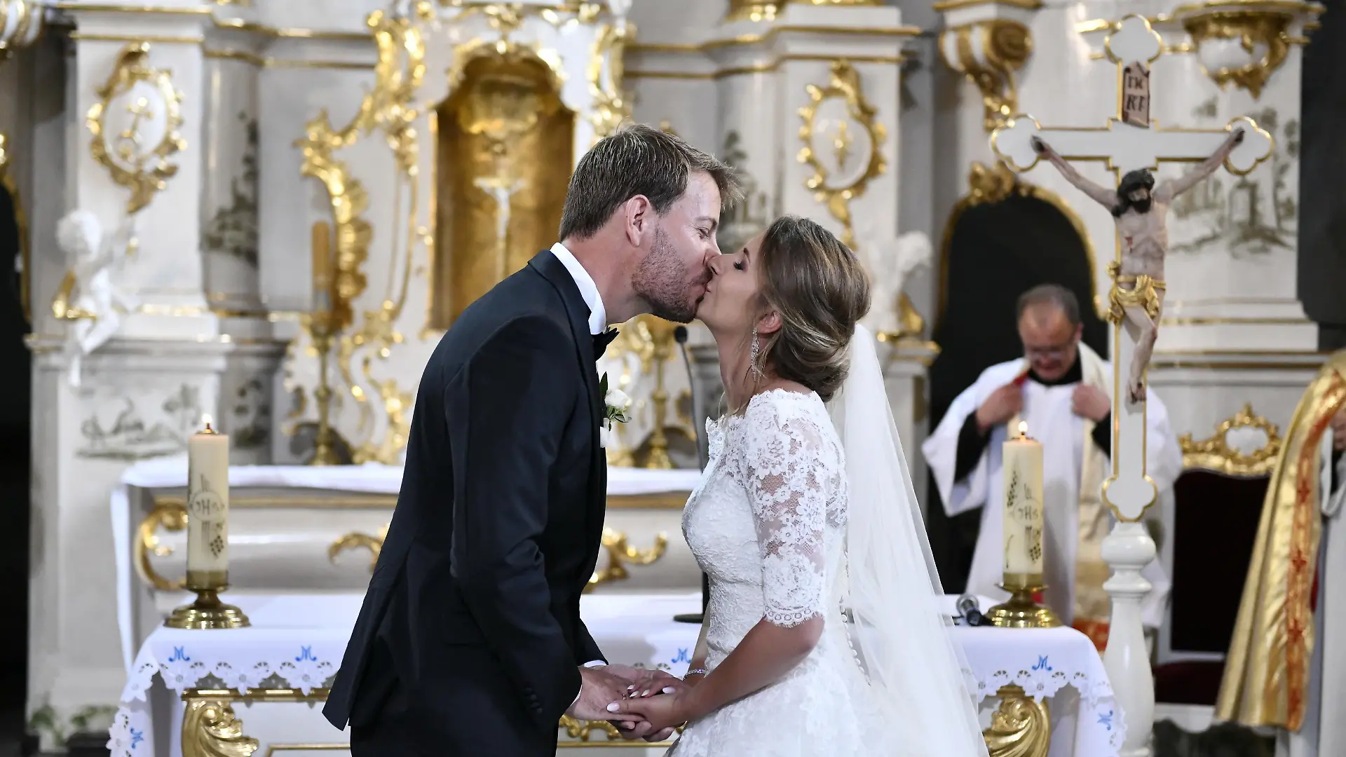 Gerald und Anna Heiser bei ihrer Hochzeit 2018. 