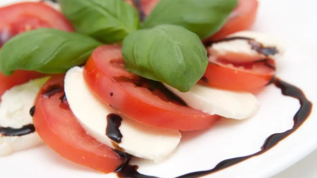Tomate und Mozzarella