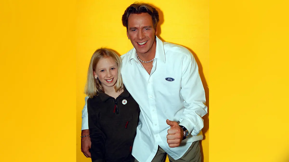 Jürgen Milski mit seiner Tochter Nadine in 2000