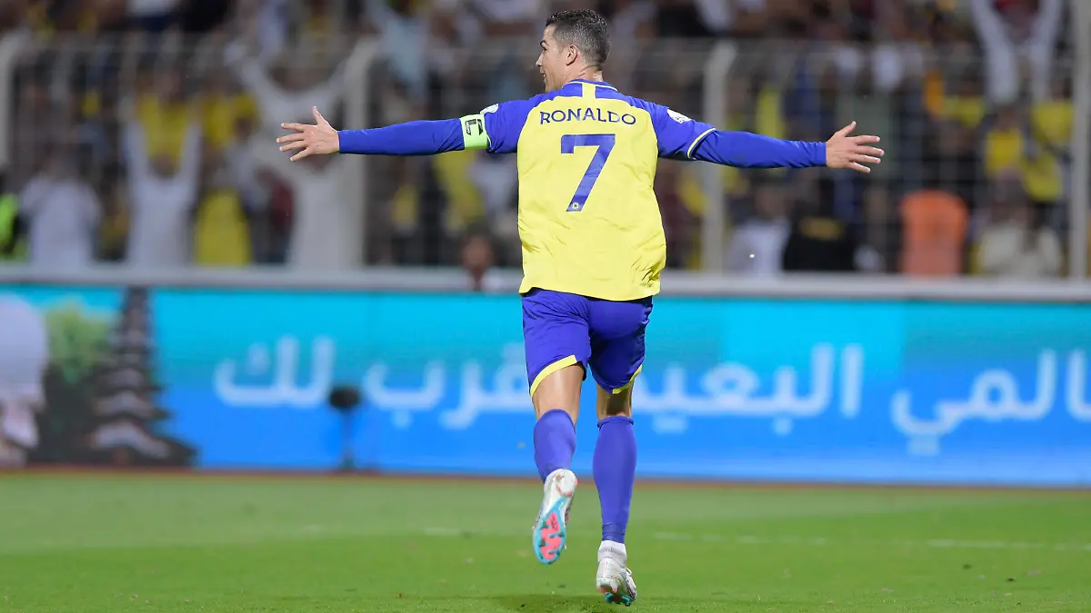 SAU 9th February 2023 Cristiano Ronaldo scored four goals for Al-Nassr, including his 500th career league goal, as his side beat Al-Wehda 4-0 in the Saudi Pro League. PUBLICATIONxINxGERxSUIxAUTxONLY Copyright: xx