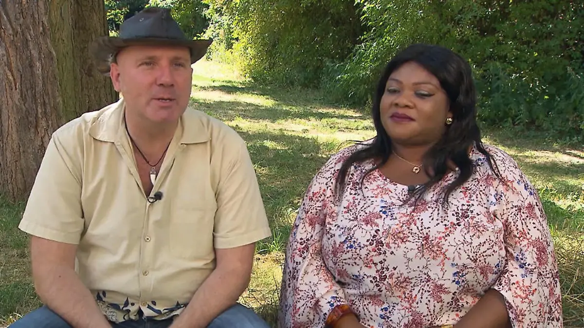 Die stolzen Eltern Stephan und Florence.
