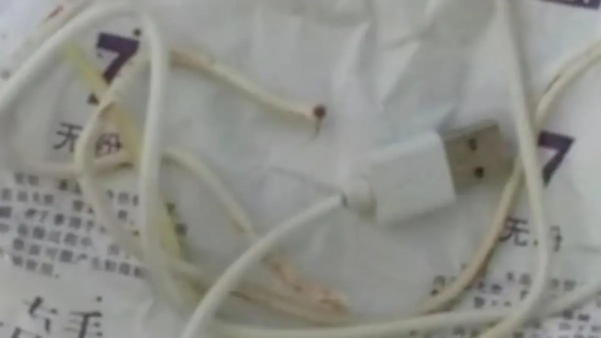 Ladekabel nach der Operation.