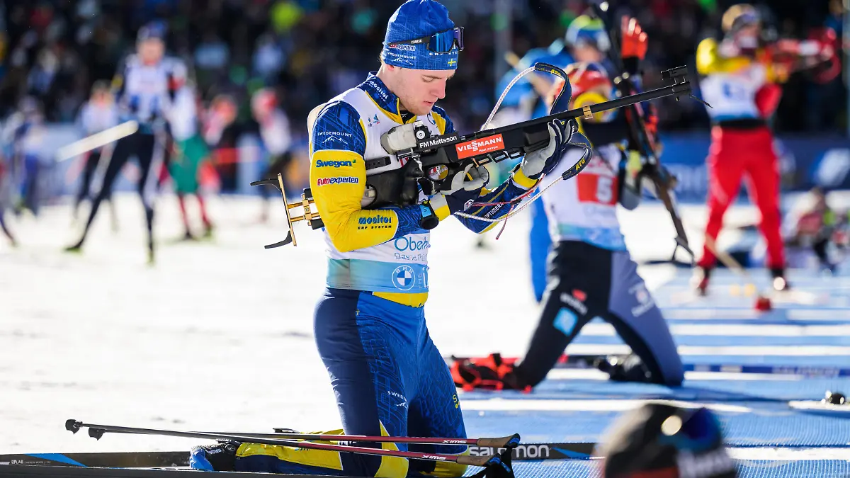 230208 Sebastian Samuelsson of Sweden during zeroing ahead of the 4x6 km Mixed Relay during the IBU Biathlon World Championships on February 8, 2023 in Oberhof. Photo: Mathias Bergeld / BILDBYRAN / kod MB / MB0532 skidskytte biathlon skiskyting skidskytte-vm vm ibu world championships biathlon world championships day 1 bbeng mixed relay mixstafett stafett mixad stafett *** 230208 Sebastian Samuelsson of Sweden during zeroing ahead of the 4x6 km Mixed Relay during the IBU Biathlon World Championships on February 8, 2023 in Oberhof Photo Mathias Bergeld BILDBYRAN code MB MB0532 biathlon biathlon biathlon biathlon biathlon world championships biathlon world championships day 1 bbeng mixed relay mixed relay relay mixed relay, PUBLICATIONxNOTxINxSWExNORxAUT Copyright: MATHIASxBERGELD BB230208MB035