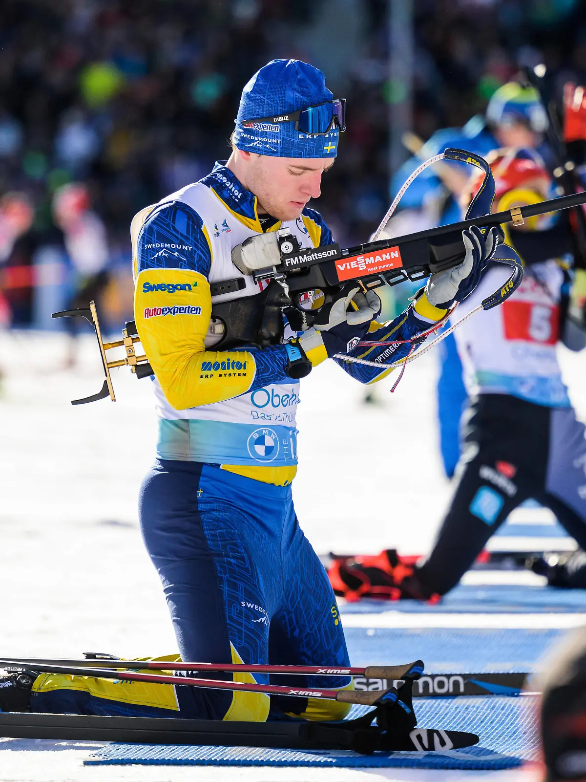 230208 Sebastian Samuelsson of Sweden during zeroing ahead of the 4x6 km Mixed Relay during the IBU Biathlon World Championships on February 8, 2023 in Oberhof. Photo: Mathias Bergeld / BILDBYRAN / kod MB / MB0532 skidskytte biathlon skiskyting skidskytte-vm vm ibu world championships biathlon world championships day 1 bbeng mixed relay mixstafett stafett mixad stafett *** 230208 Sebastian Samuelsson of Sweden during zeroing ahead of the 4x6 km Mixed Relay during the IBU Biathlon World Championships on February 8, 2023 in Oberhof Photo Mathias Bergeld BILDBYRAN code MB MB0532 biathlon biathlon biathlon biathlon biathlon world championships biathlon world championships day 1 bbeng mixed relay mixed relay relay mixed relay, PUBLICATIONxNOTxINxSWExNORxAUT Copyright: MATHIASxBERGELD BB230208MB035