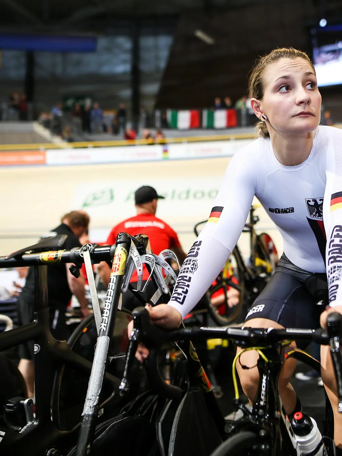 March 4, 2018 - Apeldoorn, Netherlands - Kristina Vogel (GER) .during UCI Track cycling Rad Radsport Bahnrad Bahn World Championships Apeldoorn 2018, in Apeldoorn, Netherlands, on March 4, 2018. UCI Track Cycling World Championships Apeldoorn 2018 PUBLICATIONxINxGERxSUIxAUTxONLY - ZUMAn230 20180304_zaa_n230_299 Copyright: xFotoxOlimpikx  