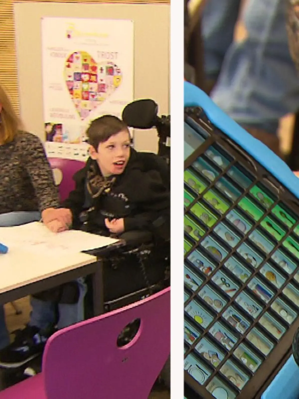 Memory spielen ist für die zehnjährigen Jungs Lars und Henri trotz ihrer motorischen Einschränkungen kein Problem. Die eineiigen Zwillinge leiden seit ihrer Geburt an einer Stoffwechselkrankheit. Eine richtige Diagnose gibt es bis heute nicht. Unterstützung erhält die Familie vom Kinderhospiz „Bärenherz“ in Wiesbaden. Wie die beiden lebenslustigen Jungs trotz aller Defizite gemeinsam mit ihrer Mama Jessica den Alltag meistern – im Video.