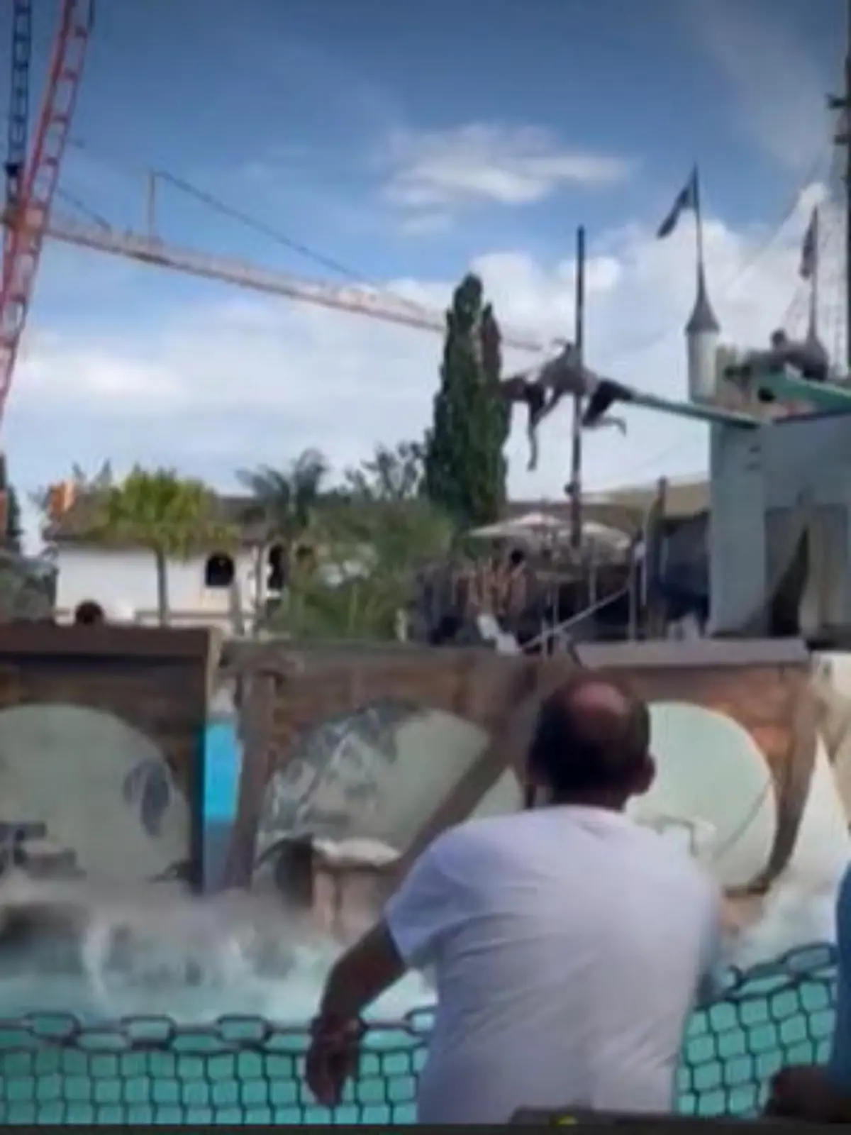 Bild zu: "Hier stürzt der Europa-Park-Turm ein!"