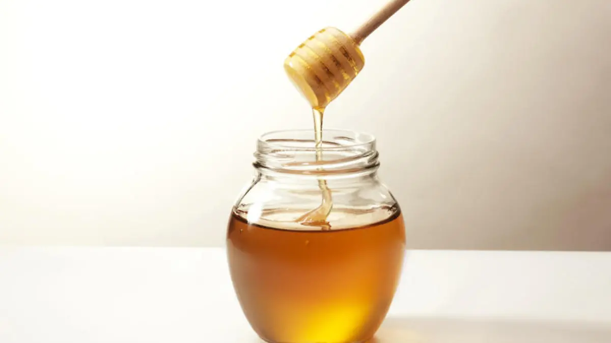 Warm honey in a stick