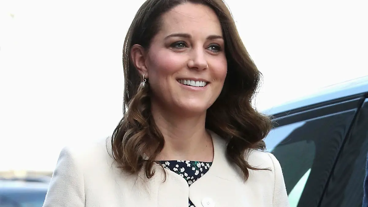 22.03.2018, Großbritannien, London: Herzogin Kate kommt zu einem Rollstuhl-Basketballspiel während der Veranstaltung SportsAid in der Copperbox Arena des Olympischen Parks in der britischen Hauptstadt. Foto: Chris Jackson/Getty Pool/AP/dpa +++ dpa-Bildfunk +++