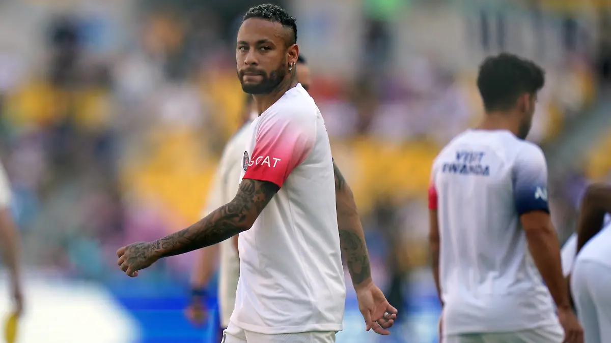 Friendly match Jeonbuk Hyundai vs PSG - 20230803 BUSAN, SOUTH KOREA, AUG 03 : Neymar Junior of PSG during soccer pre-season friendly match between Jeonbuk Hyundai Motors and PSG Paris-Saint-Germain FC at the Busan Asiad Main Stadium in Busan, South Korea, in Busan, South Korea, 03 August 2023. Editorial Use Only Busan the Busan Asiad Main Stadium South Korea 7926_273797 Copyright: xPENTAxPRESSx