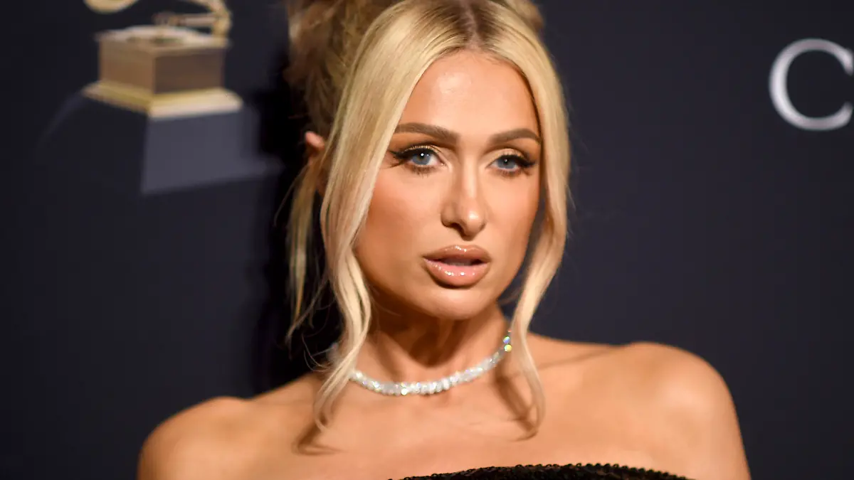 Paris Hilton arrives at the Pre-Grammy Gala on Saturday, Feb. 4, 2023, at the Beverly Hilton Hotel in Beverly Hills, Calif. (Photo by Richard Shotwell/Invision/AP)