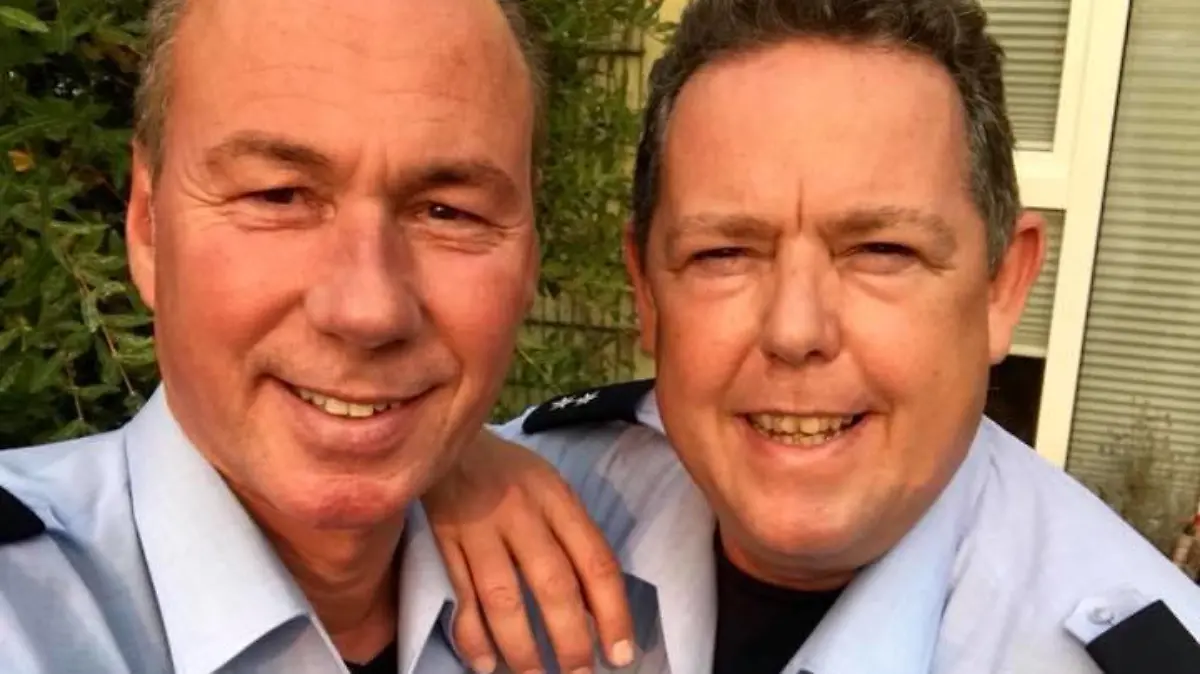 Toto und Martin aus 'Der Blaulicht Report'