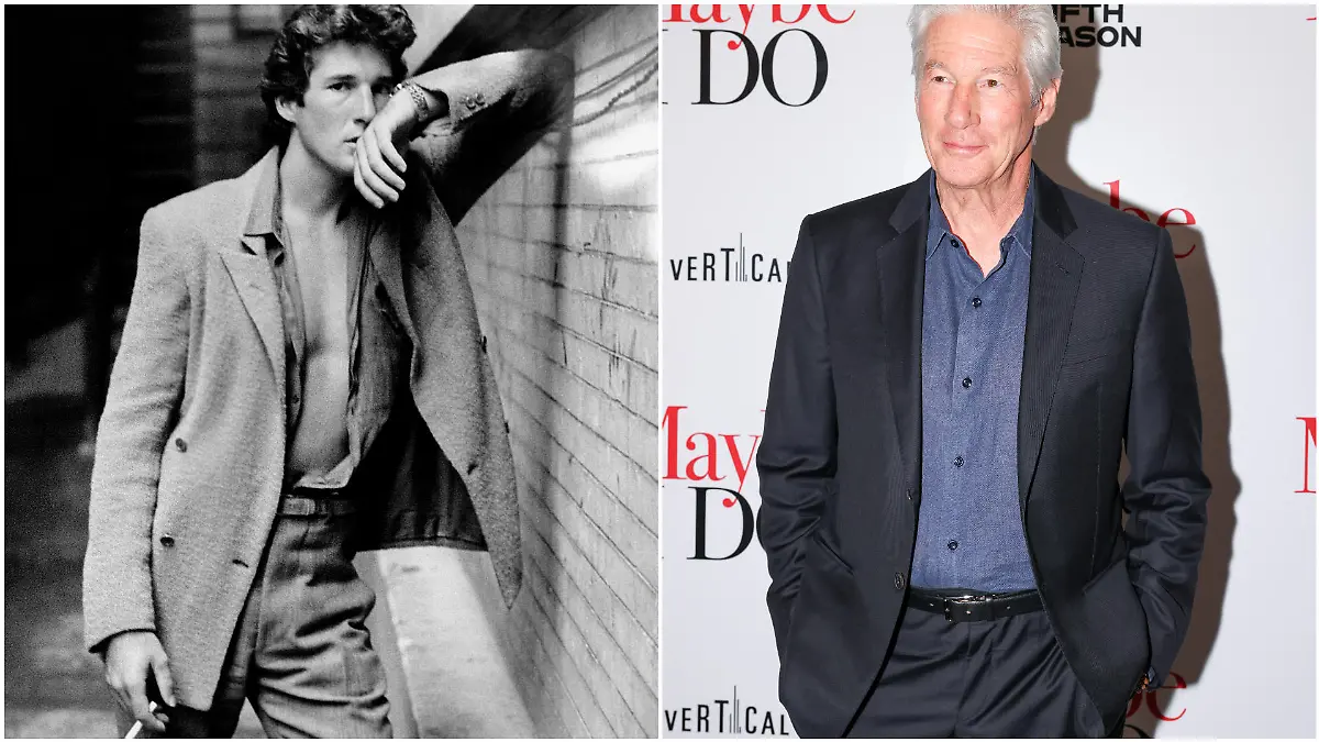Richard Gere im Jahr 1980 / Richard Gere im Jahr 2023