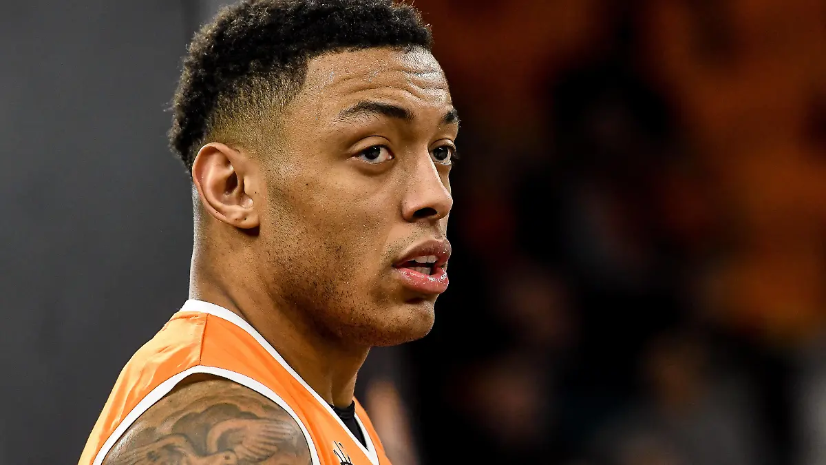 GER, EuroCup, ratiopharm Ulm vs 7-BET Lietkabelis Panevezys / 18.01.2023, ratiopharm arena, Neu-Ulm, GER, EuroCup, ratiopharm Ulm vs 7-BET Lietkabelis Panevezys, im Bild Yago Mateus dos Santos Ulm, 2 *** GER, EuroCup, ratiopharm Ulm vs 7 BET Lietkabelis Panevezys 18 01 2023, ratiopharm arena, New Ulm, GER, EuroCup, ratiopharm Ulm vs 7 BET Lietkabelis Panevezys, in picture Yago Mateus dos Santos Ulm, 2 nordphotoxGmbHx/xHafner nph00200