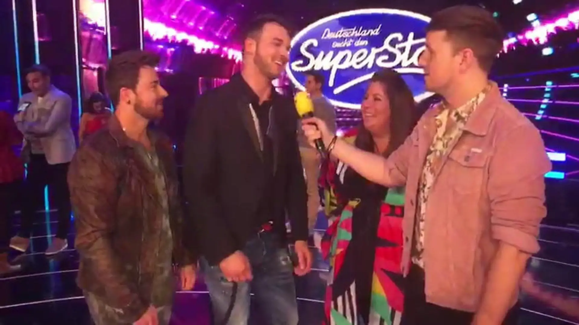 Janina, Michael und Michel freuen sich aufs Finale DSDS 2018: Die 3. Mottoshow