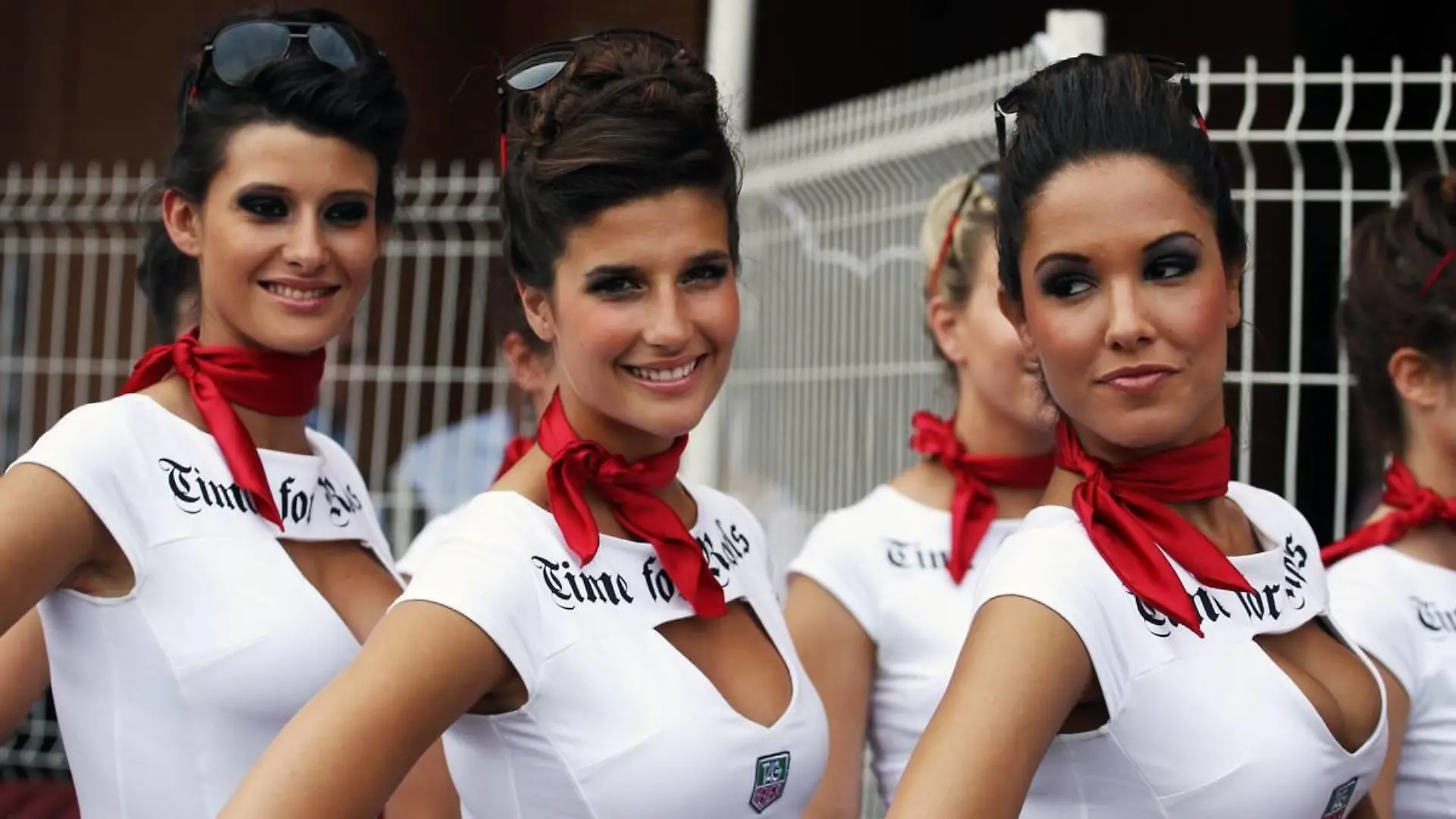 Grid girls.27.05.2012. Formula 1 World Championship, Rd 6, Monaco Grand Prix, Monte Carlo, Monaco, Race Day- www.xpbimages.com, EMail: requests@xpbimages.com - copy of publication required for printed pictures. Every used picture is fee-liable. © Copyright: Moy / XPB Images