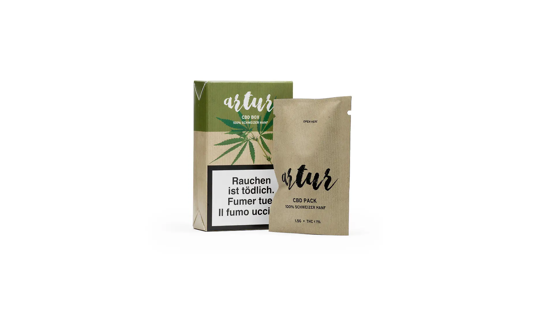 Cannabis-Päckchen von 'The Botanical'.