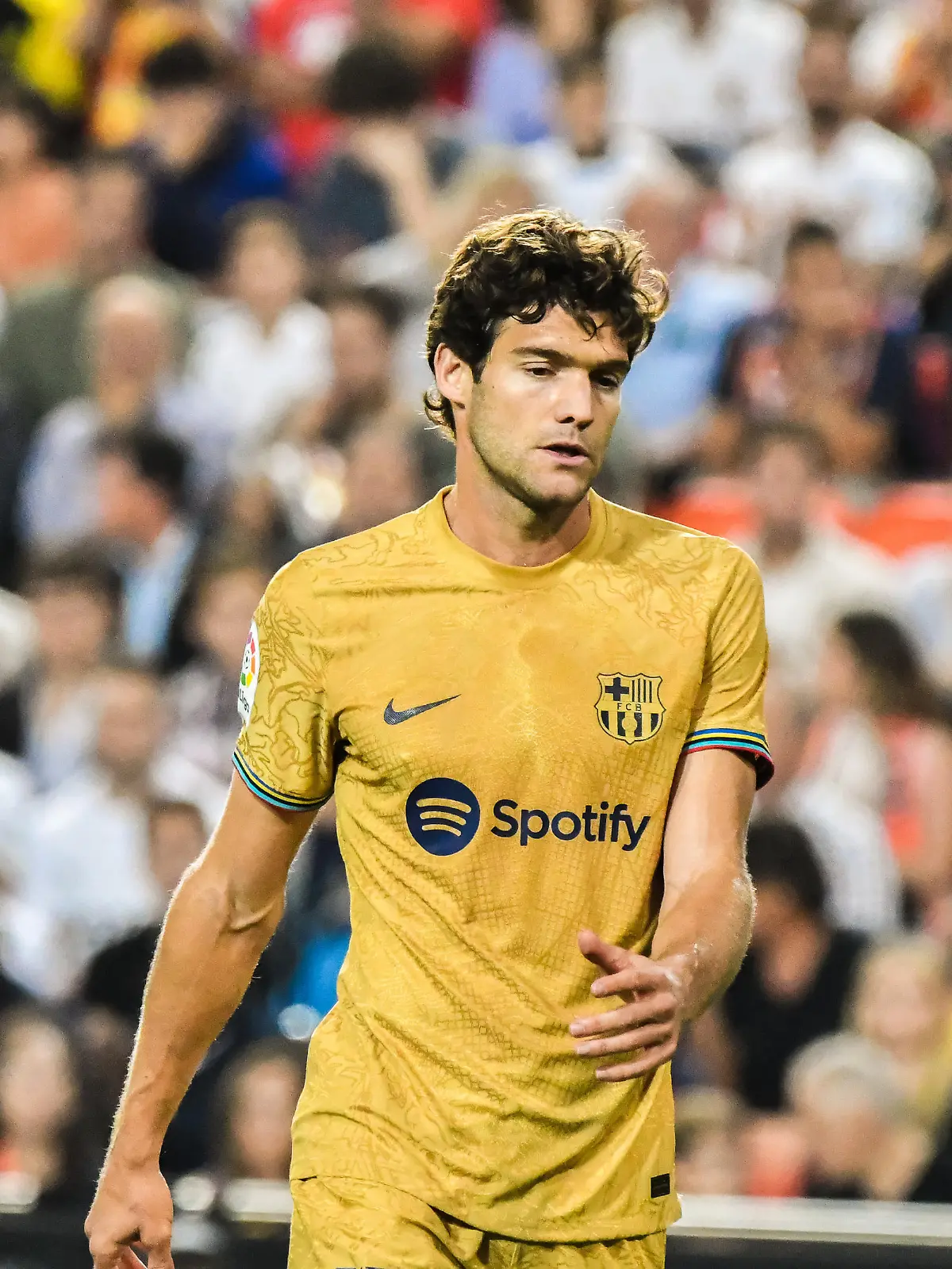 October 29, 2022: VALENCIA, SPAIN - OCTOBER 29: Marcos Alonso of FC Barcelona during the match between Valencia CF and FC Barcelona of La Liga Santander on October 29, 2022 at Mestalla in Valencia, Spain. (Credit Image: Â© Samuel CarreÃÂ±O/PX Imagens via ZUMA Press Wire