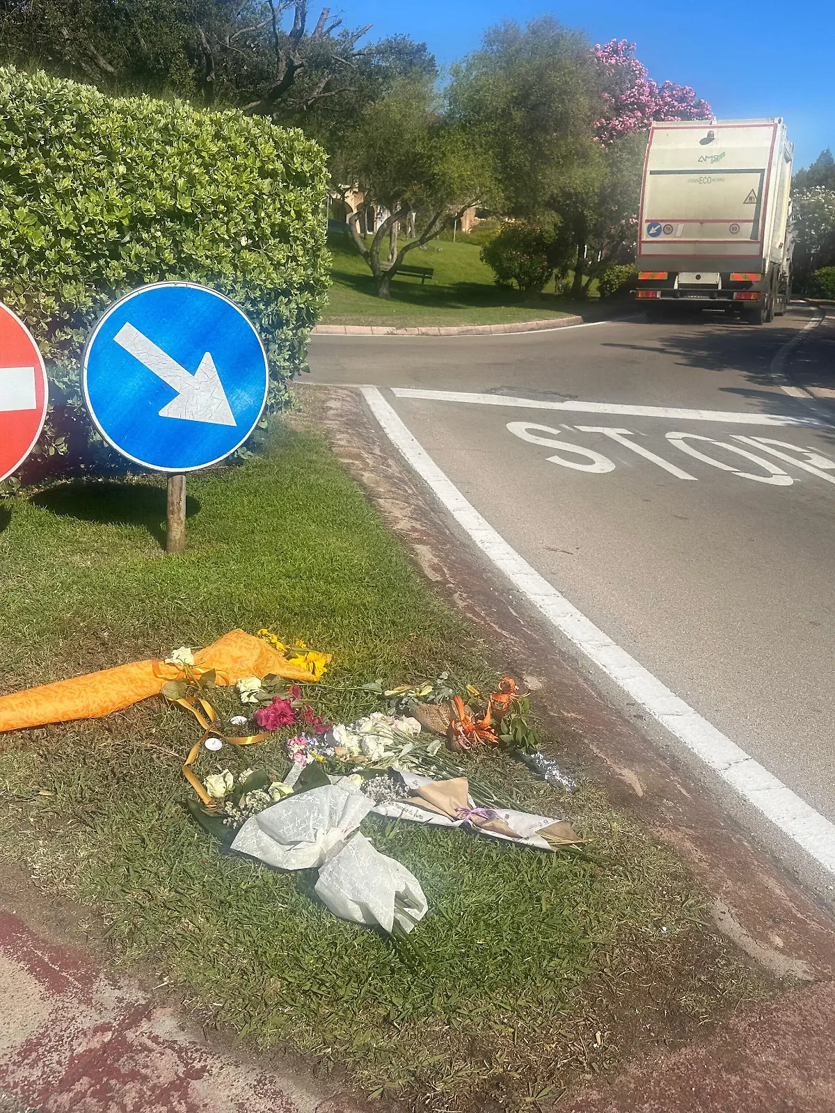 Unfallstelle auf Sardinien