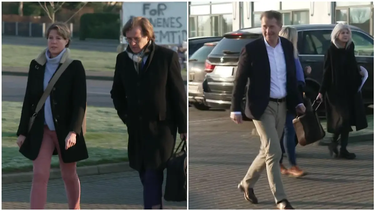 Christina Block und ihr Ex-Mann Stephan Hensel bei ihrer Ankunft vor Gericht.