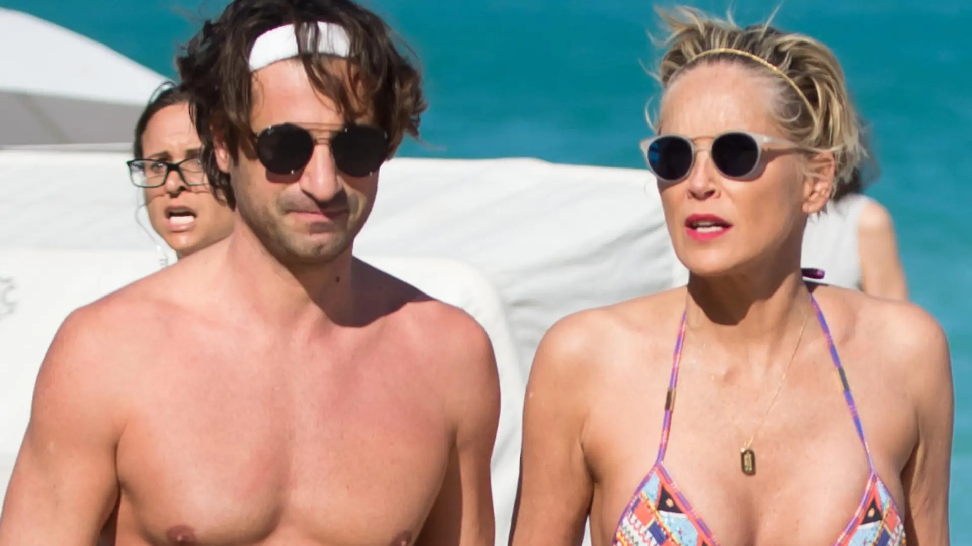 Sharon Stone is all in love with younger boyfriend during beach day in Miami one day before her 60th birthday. The love couple were seen kissing, laughing and holding hands during their afternoon on the beach in Miami.
<P>
Pictured: Sharon Stone
<B>Ref: SPL1669457 090318 </B><BR/>
Picture by: AM/Splash News<BR/>
</P><P>
<B>Splash News and Pictures</B><BR/>
Los Angeles: 310-821-2666<BR/>
New York: 212-619-2666<BR/>
London: 870-934-2666<BR/>
photodesk@splashnews.com<BR/>
</P>