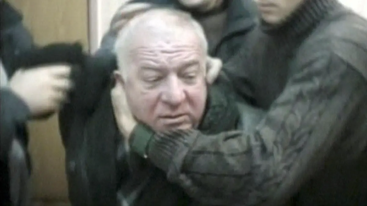 A still image taken from an undated video shows Sergei Skripal, a former colonel of Russia's GRU military intelligence service, being detained by secret service officers in an unknown location. RTR/via Reuters TV ATTENTION EDITORS - THIS IMAGE HAS BEEN SUPPLIED BY A THIRD PARTY. RUSSIA OUT. NO COMMERCIAL OR EDITORIAL SALES IN RUSSIA. NO RESALES. NO ARCHIVE. DIGITAL: NO ACCESS RUSSIA. FOR REUTERS CUSTOMERS ONLY.