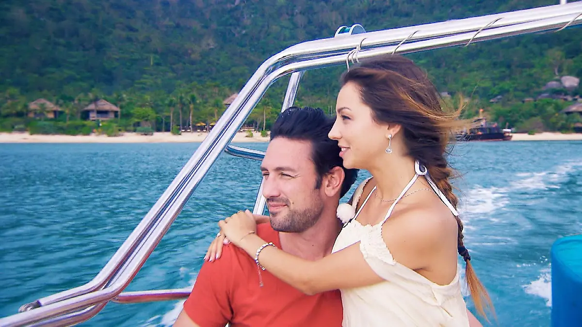 Kristina und Daniel genießen die Zweisamkeit.