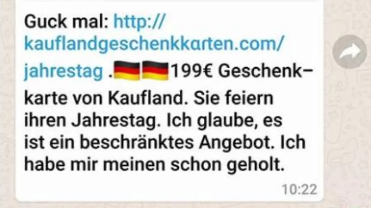Fake-Kaufland-Gutscheine