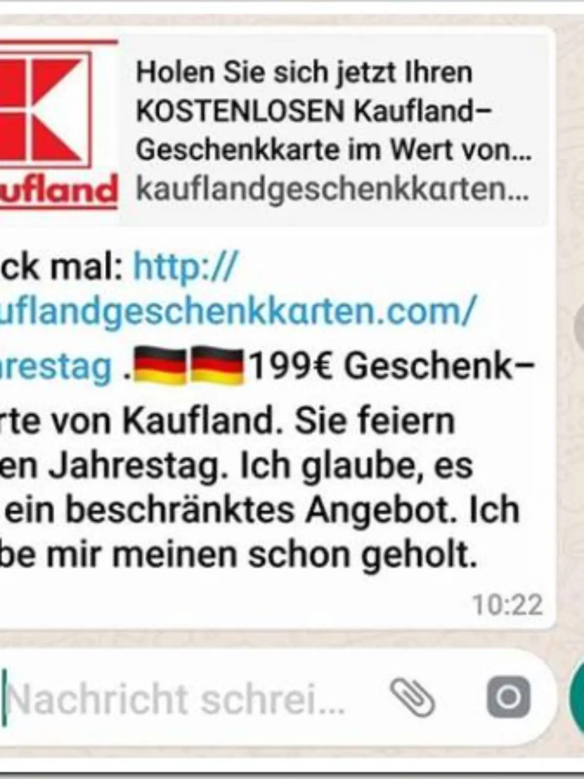 Fake-Kaufland-Gutscheine