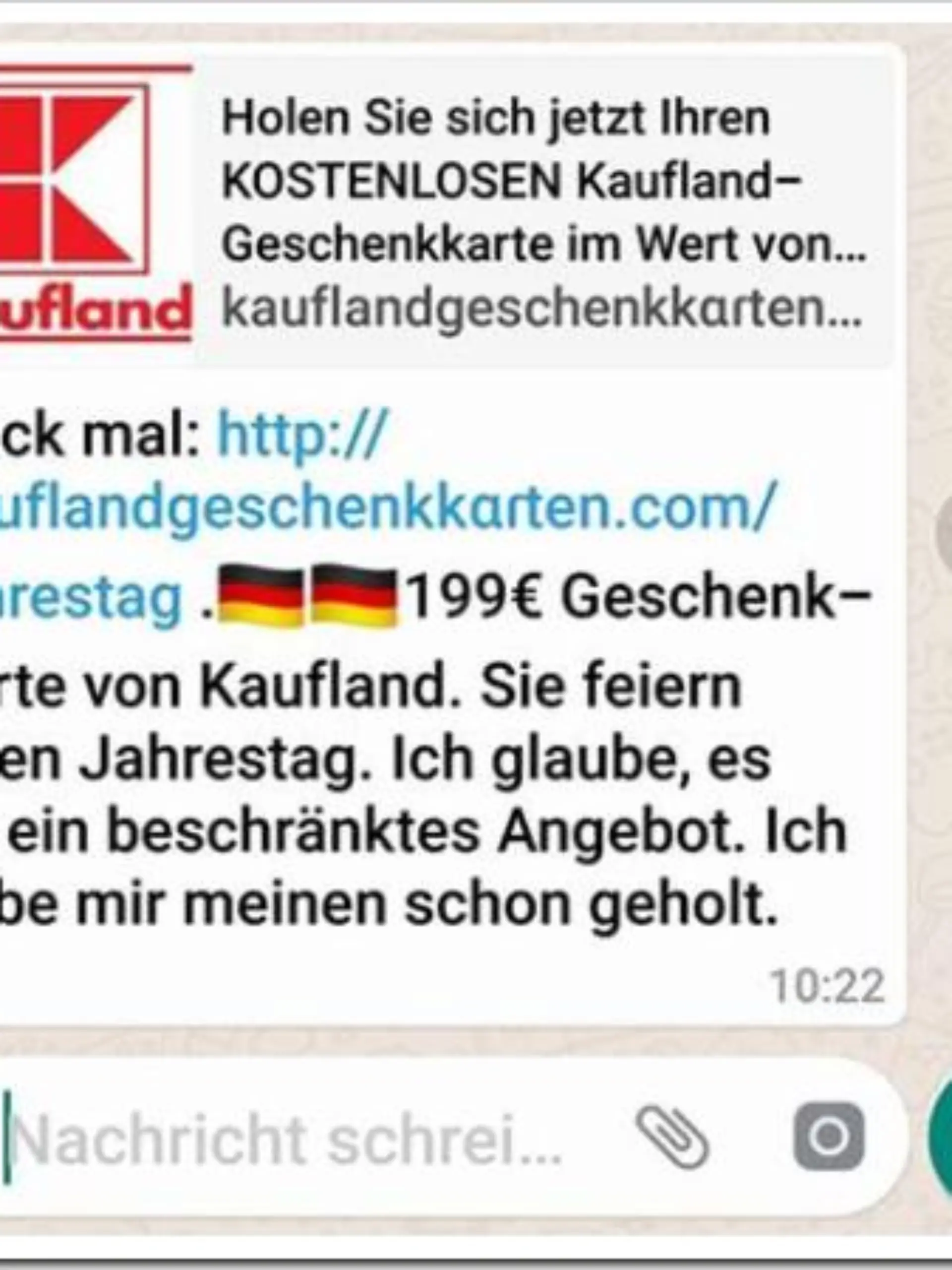 Fake-Kaufland-Gutscheine