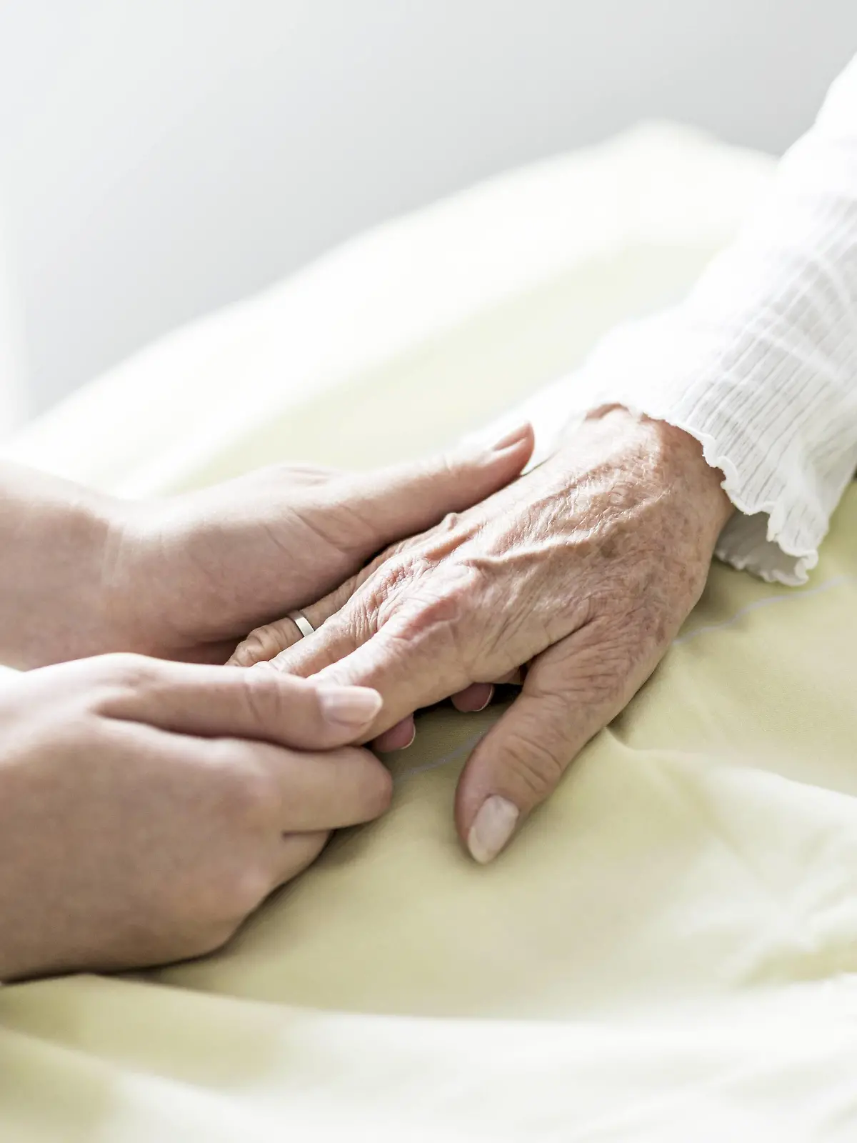 Pflegerin haelt die Hand einer Seniorin (model-released) Copyright: xMEVx ALLMVPC770836

Nurse holds the Hand a Seniorin Model released Copyright xMEVx ALLMVPC770836  