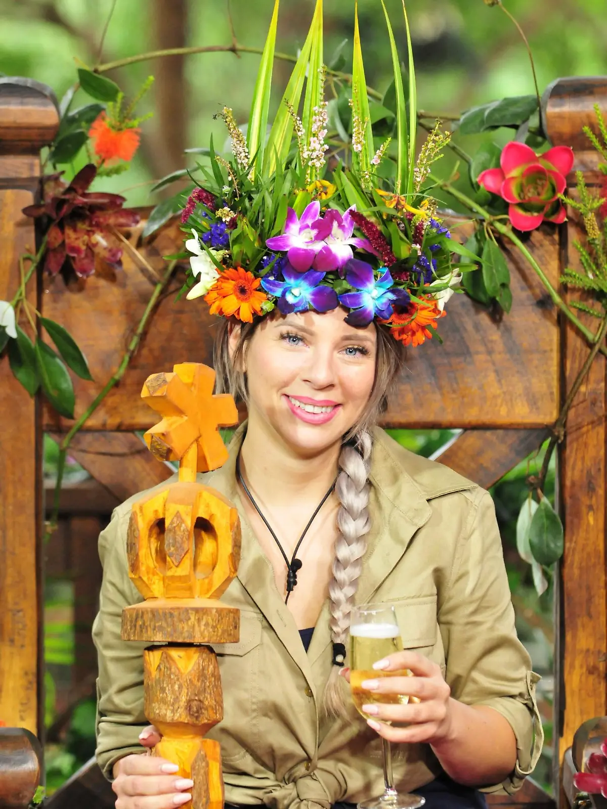 Jenny Frankhauser ist die Dschungelkönigin 2018. 