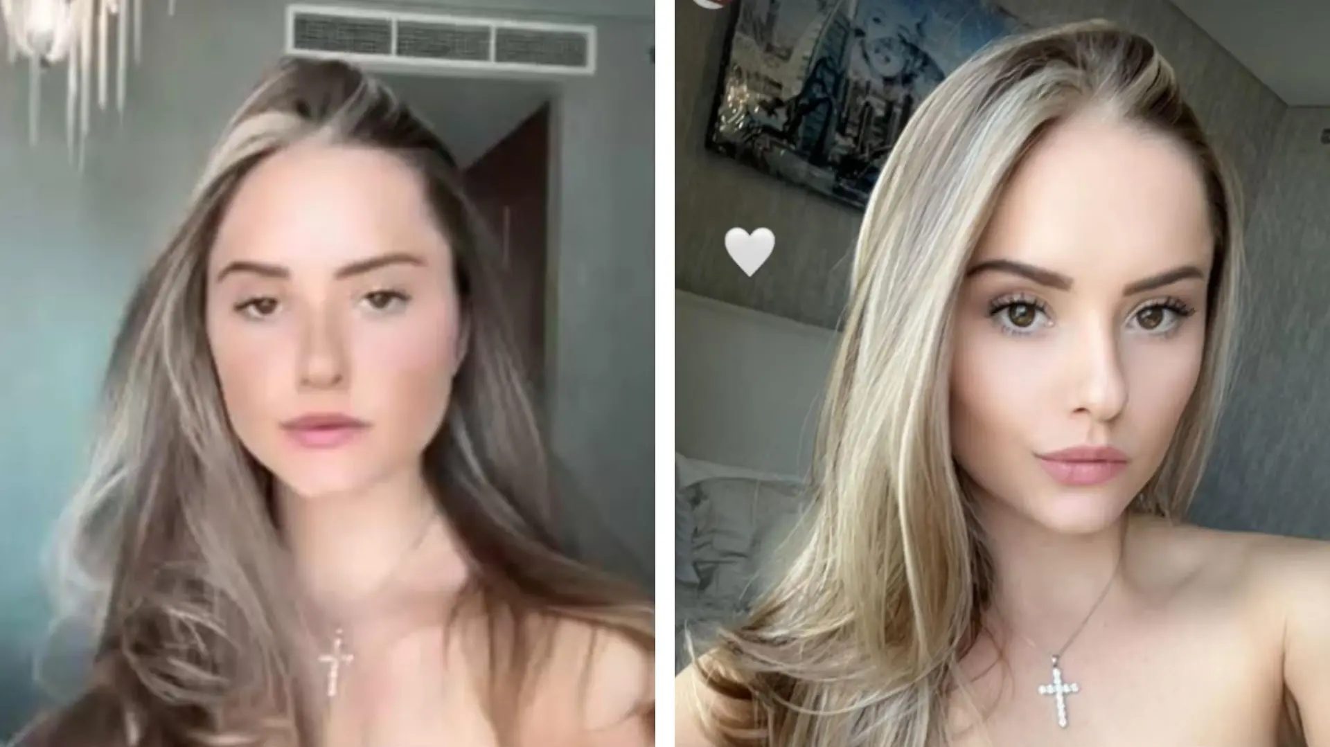 Davina Geiss mit blonden Strähnchen