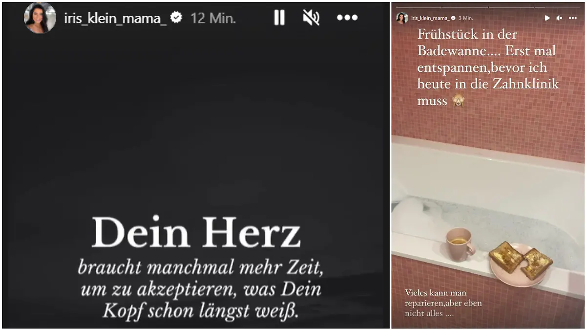 Iris Klein teilt Einblicke in ihr Seelenleben.