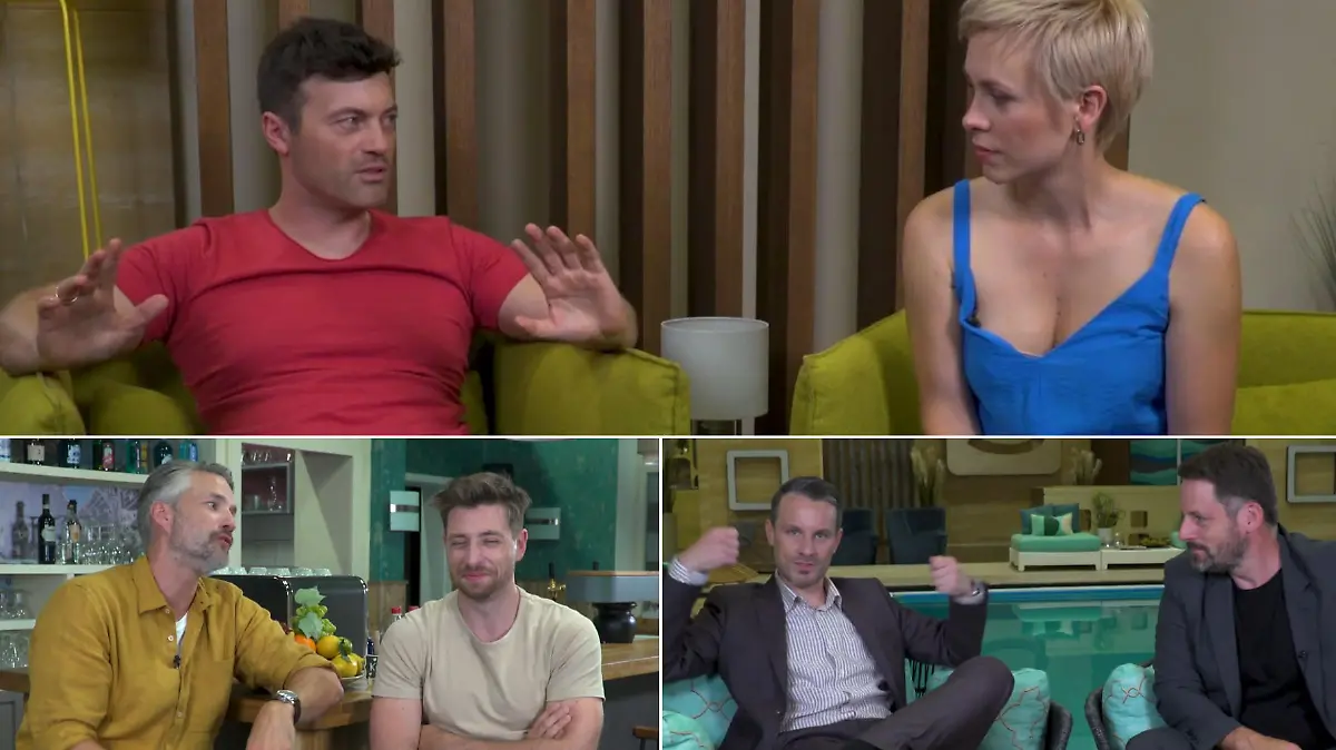 Die „Alles was zählt“-Stars verraten uns ihre Rezepte an heißen Drehtagen: Jörg Rohde und Jasmin Minz (oben), Stefan Bockelmann und Dominik Flade (li) sowie Matthias Brüggenolte und Marc Dumitru (re)