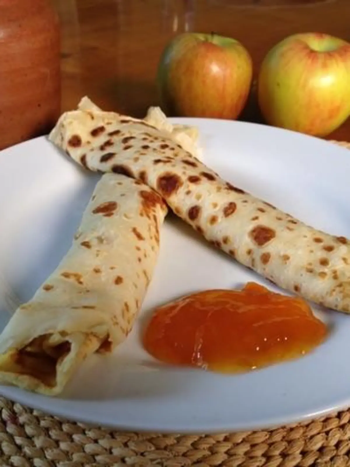 Crêpes mit Marmelade