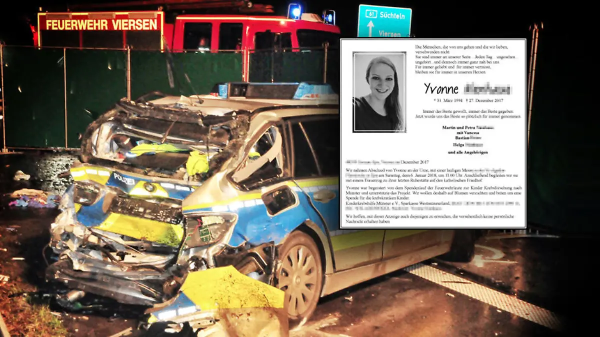 Die 23-jährigen war bei einem tragischen Unfall auf der A61 gestorben