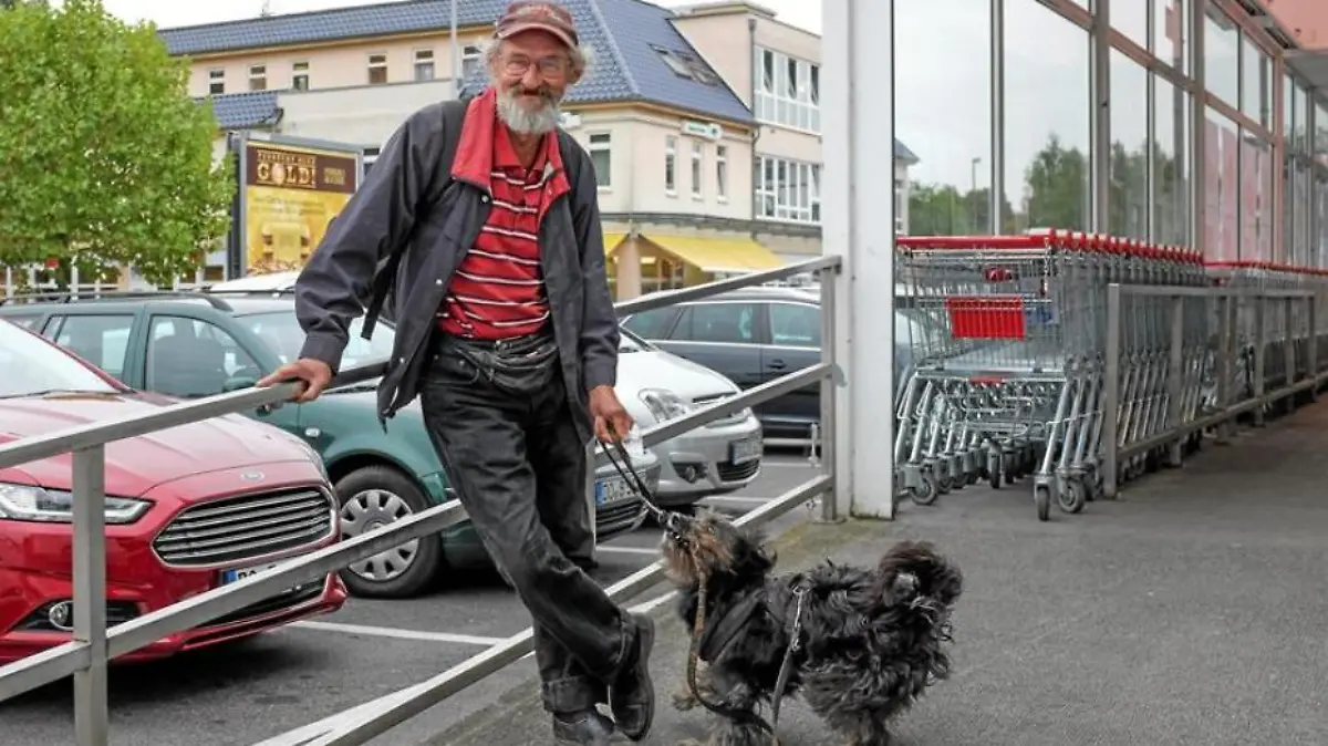 Nun vermisst der Obdachlose seine Hündin