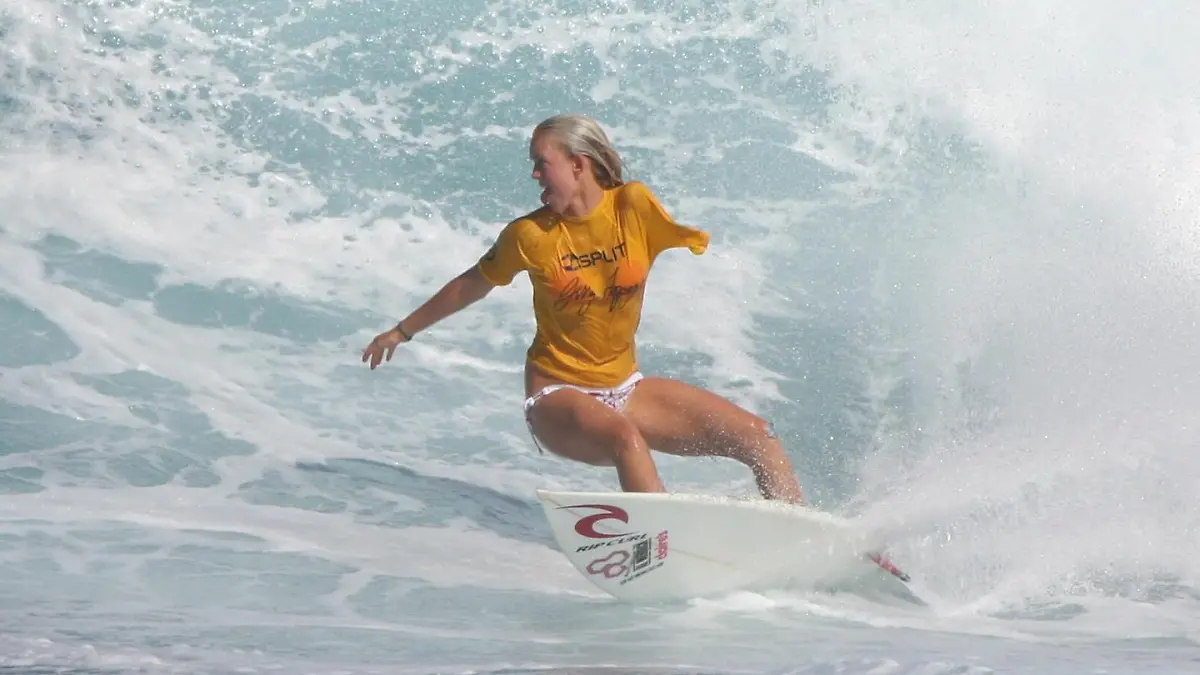 Bethany Hamilton, professional surfer who lost her left arm in a shark attack, was spotted tearing up the waves at Ho'okipa, Maui over the Thanksgiving holiday weekend.
<P>
<B>Ref: SPL9519 251107 </B><br>
Picture by: Derek Shook/Splash News
</P><P>
<B>Splash News and Pictures</B><br>
Los Angeles: 310-821-2666<br>
New York: 212-619-2666<br>
London: 870-934-2666<br>
photodesk@splashnews.com<br>
</P>