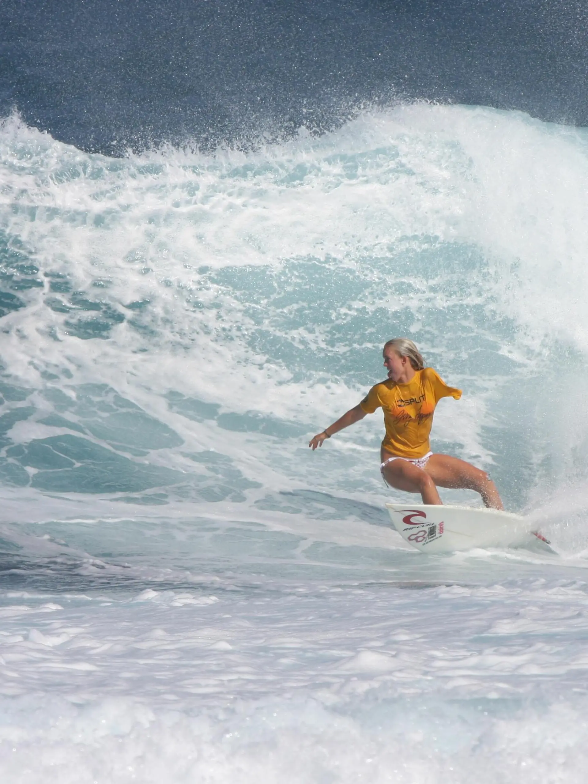 Bethany Hamilton, professional surfer who lost her left arm in a shark attack, was spotted tearing up the waves at Ho'okipa, Maui over the Thanksgiving holiday weekend.
<P>
<B>Ref: SPL9519 251107  </B><br>
Picture by: Derek Shook/Splash News
</P><P>
<B>Splash News and Pictures</B><br>
Los Angeles: 310-821-2666<br>
New York: 212-619-2666<br>
London: 870-934-2666<br>
photodesk@splashnews.com<br>
</P>