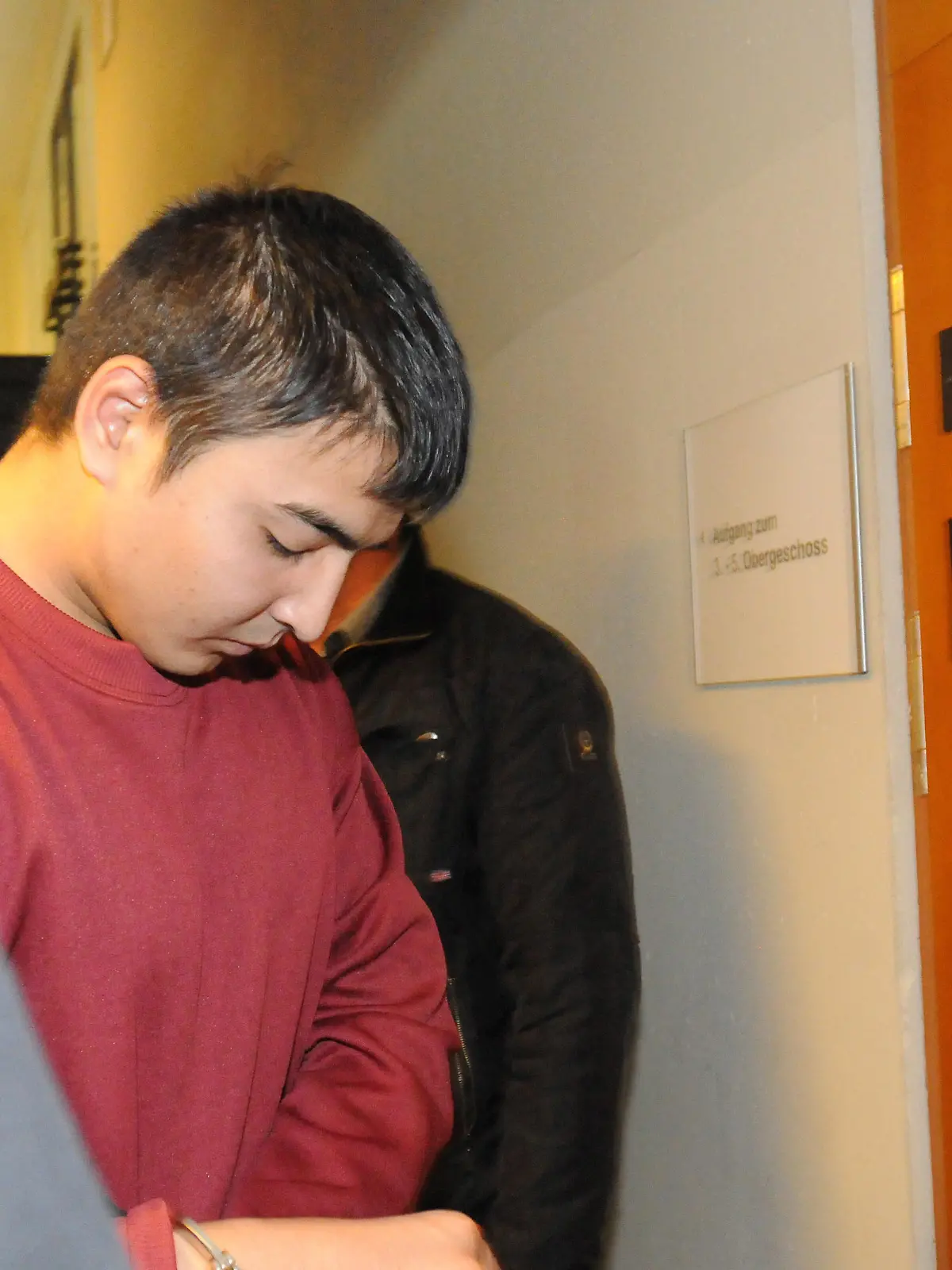 Hussein K. im Freiburger Gericht.